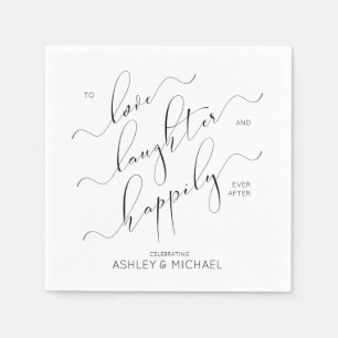 Eine engagierte Partei glücklicherweise immer nach Serviette