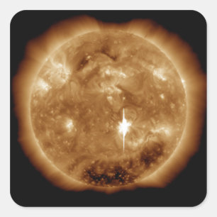 Eine enorme X-klasse Sonneneruption bricht auf dem Quadratischer Aufkleber