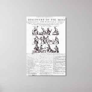 Eine Entdeckung der gefährlichsten Leinwanddruck