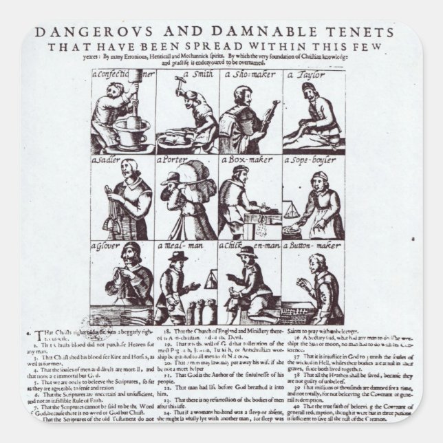 Eine Entdeckung der gefährlichsten Quadratischer Aufkleber (Vorderseite)