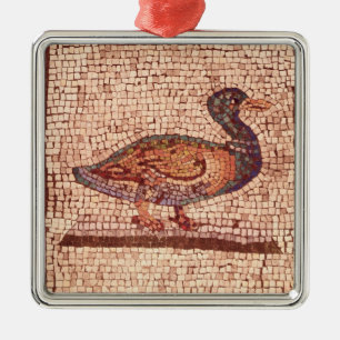 Eine Ente, Detail von Orpheus, der die Tiere Silbernes Ornament
