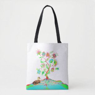 Eine Ente und ein Baum