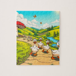 Eine Entenfamilie Puzzle