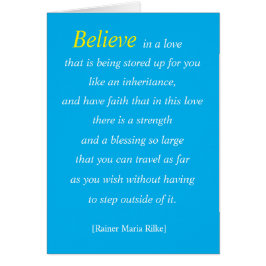 Eine Erbschaft der Grußkarte für Lieben