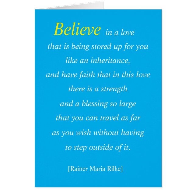 Eine Erbschaft der Grußkarte für Lieben (Vorne)