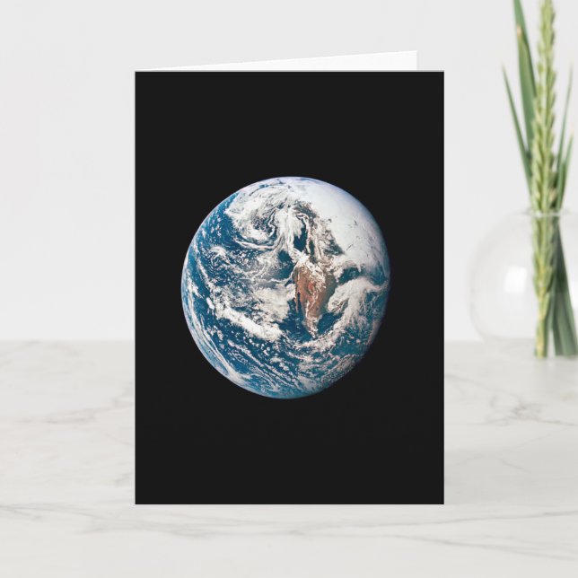 Eine Erde, die aus der Apollo 10 Raumsonde stammt. Karte (Vorderseite)