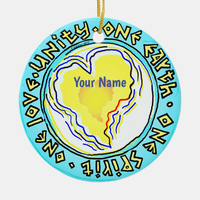 Eine Erde Keramik Ornament (Vorne)