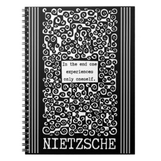 Eine ERFAHRUNG nur sich selbst Zitat von Nietzsche Notizblock