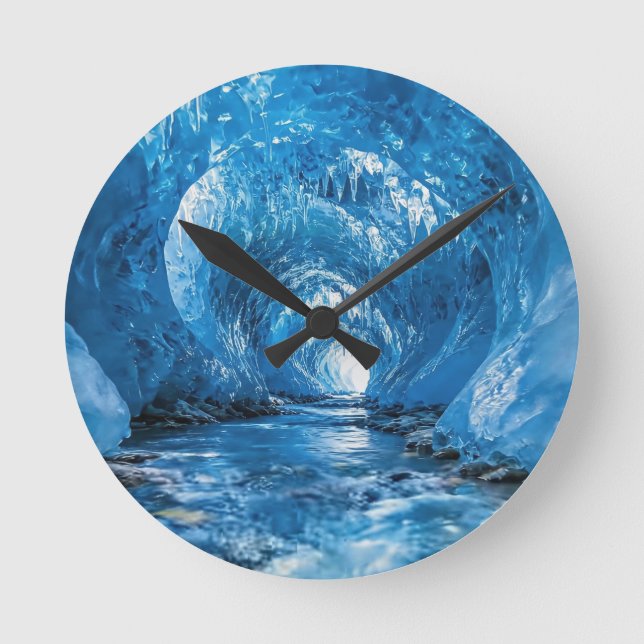 Eine erfrischende Melodie 012 Runde Wanduhr (Vorderseite)