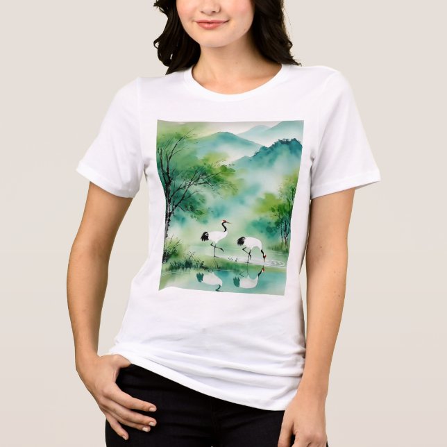 Eine erfrischende Melodie 017 Tri-Blend Shirt (Vorderseite)
