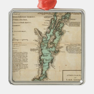 Eine Erhebung über den Champlain-See Ornament Aus Metall