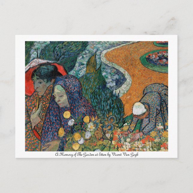 Eine Erinnerung an den Garten in Etten Postkarte (Vorderseite)