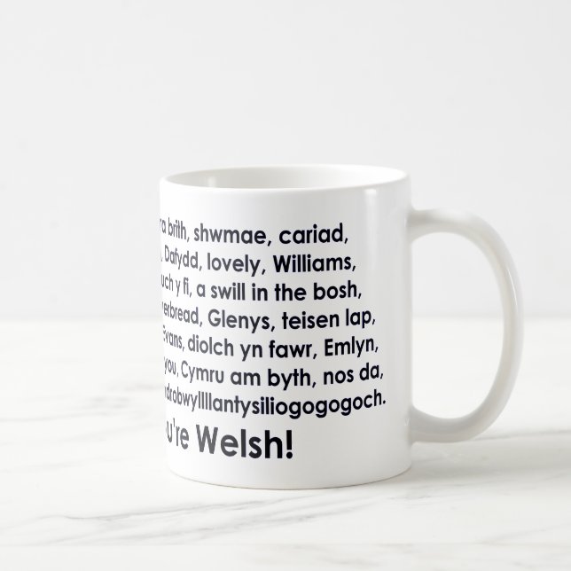 Eine Erinnerung Zuhause. Wales. Tasse (Rechts)