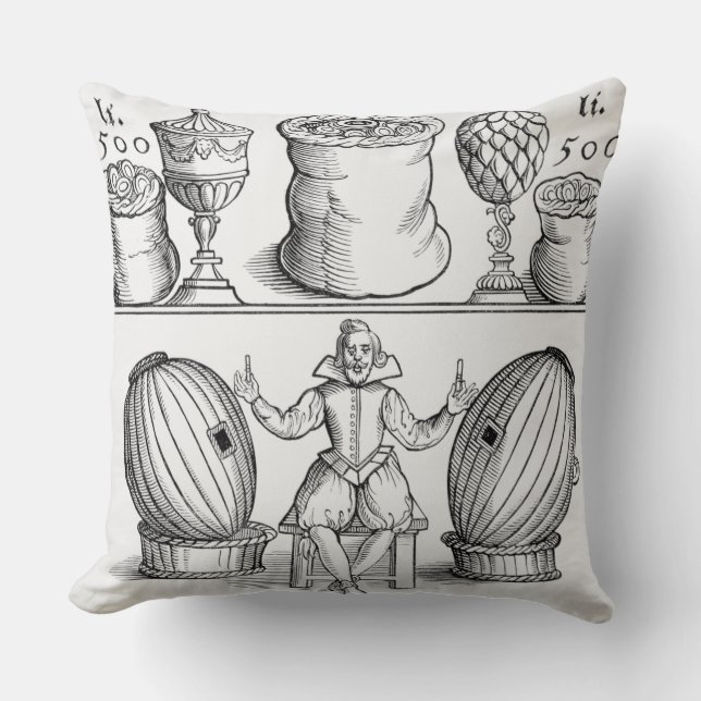 Eine Erklärung, die das Datum des folgenden Kissen (Vorderseite)