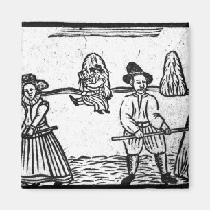 Eine erntende Szene Magnet