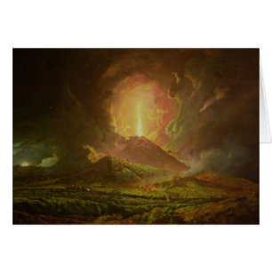 Eine Eruption von Vesuv, gesehen von Portici