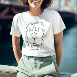 Eine etwas ältere Black Wavy Border Birthday Party T-Shirt