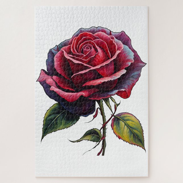 Eine ewige Rose Puzzle (Vertikal)