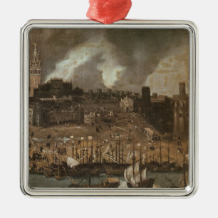 Eine Expedition, die von Sevilla für darlegt Silbernes Ornament