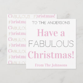 Eine fabelhafte Weihnachten Moderne rosa Typografi