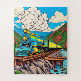 Eine Fahrt mit der Dampfbahn Puzzle