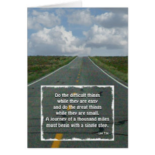 Eine Fahrt von 1000 Meilen.. (Laotse)