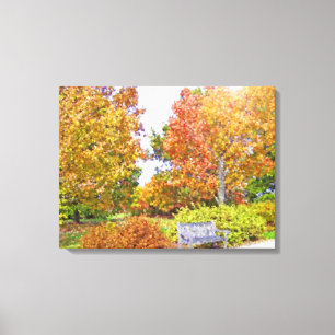 Eine Fallpalette mit kleingezogenen Canvas Print Leinwanddruck