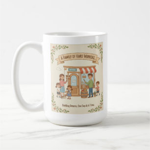 Eine Familie fleißiger Arbeiter Kaffeetasse