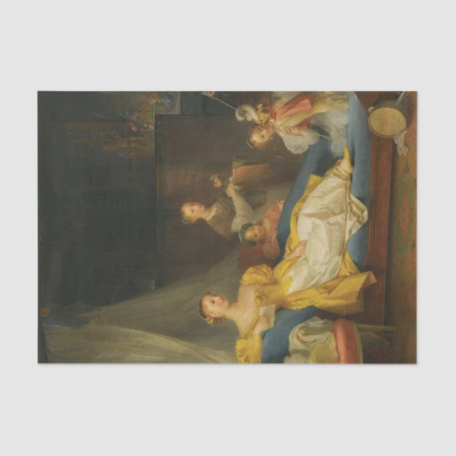 Eine Familie im Inneren von Marguerite Gerard Seidenpapier (Vorderseite)