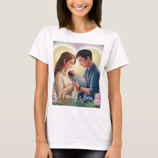 Eine Familie ist geborener T - Shirt für Neueltern