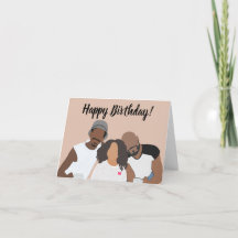 Eine Familie zum Geburtstag