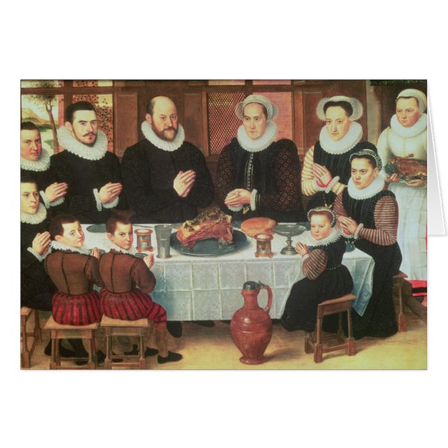 Eine Familien-Sprichwort-Anmut vor der Mahlzeit, (Vorderseite (Horizontal))
