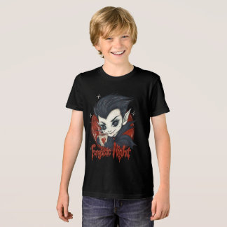 Eine fantastische Nacht. Niedlicher Vampir mit ein Tri-Blend Shirt