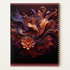 Eine farbenfrohe Blume Planer