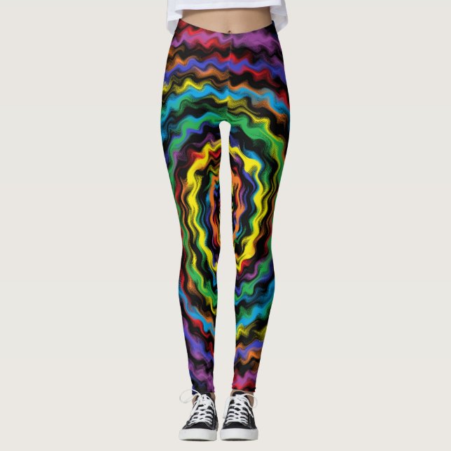 Eine farbenfrohe Detonation Leggings (Vorderseite)