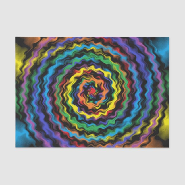 Eine farbenfrohe Detonation Seidenpapier (Vorderseite)