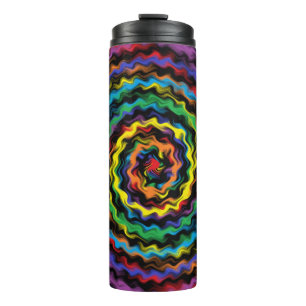 Eine farbenfrohe Detonation Thermosbecher