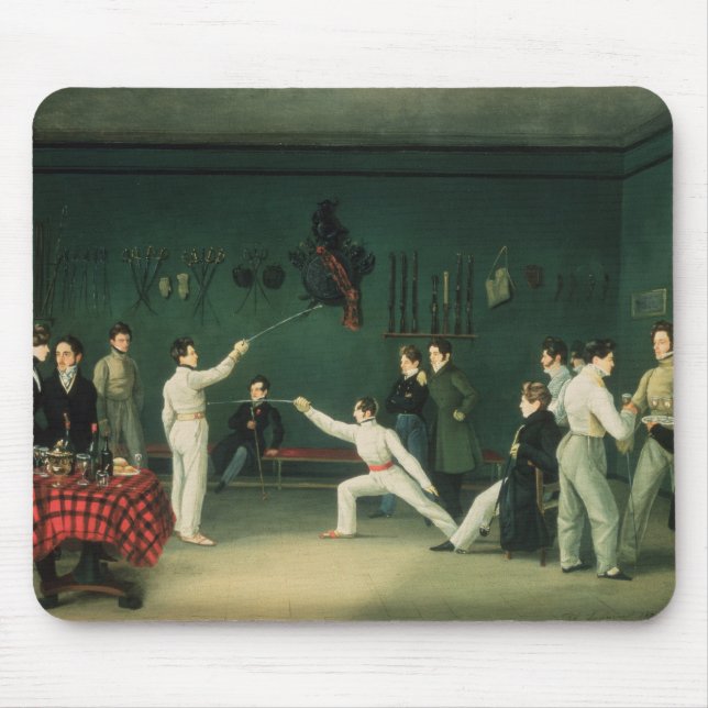 Eine fechtende Szene, 1827 Mousepad (Vorne)