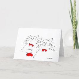 Eine fehlerhafte Valentinkarte Karte