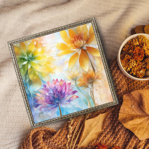 Eine Feier der Farbe in Blume Fotodruck
