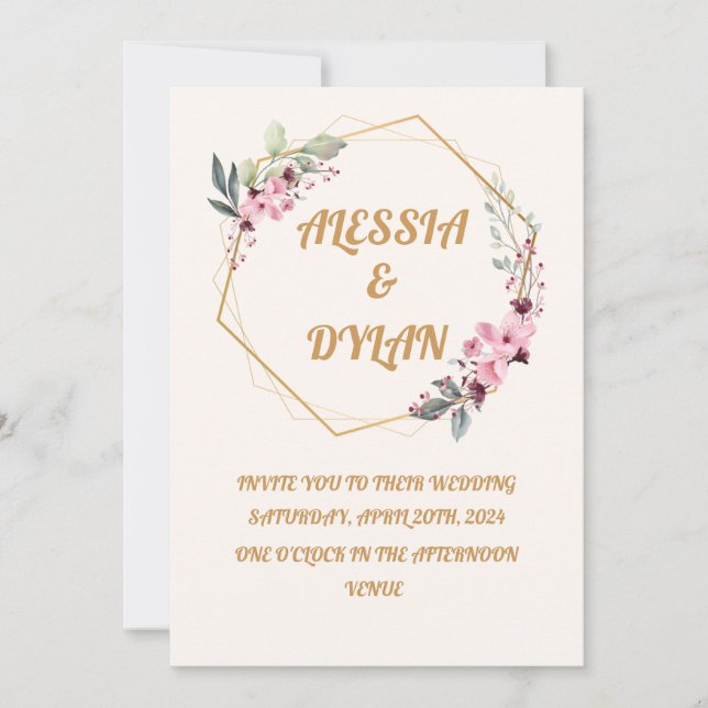 Eine Feier zur Liebe Einladung (Vorderseite)