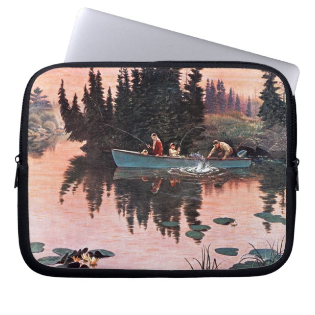 Eine feine Fahne von John Clymer Laptopschutzhülle (Vorderseite)