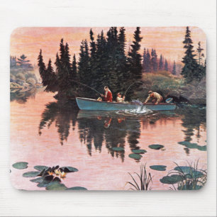 Eine feine Fahne von John Clymer Mousepad