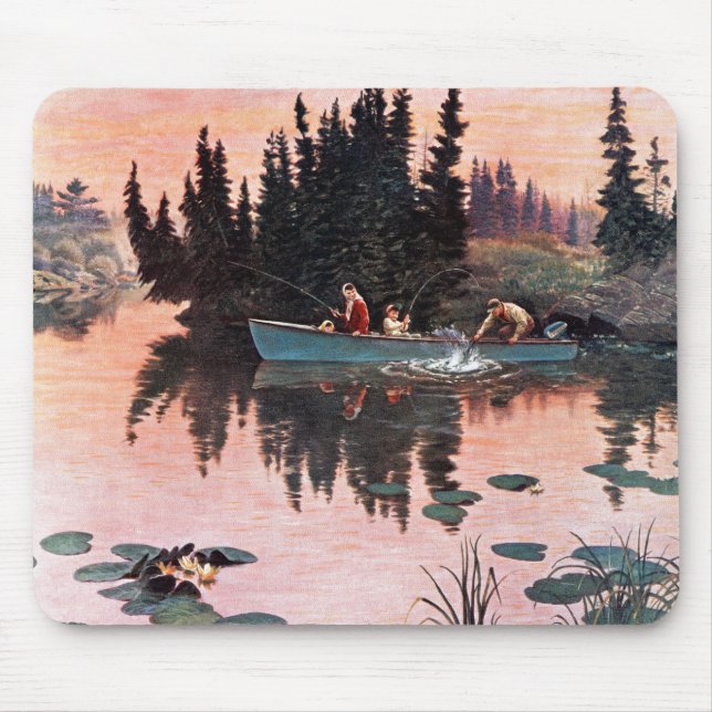 Eine feine Fahne von John Clymer Mousepad (Vorne)