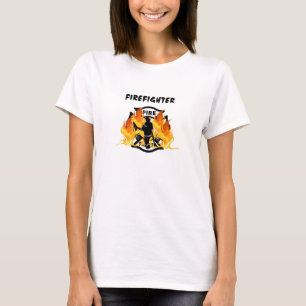 Eine Feuer-Abteilungs-Flammen T-Shirt