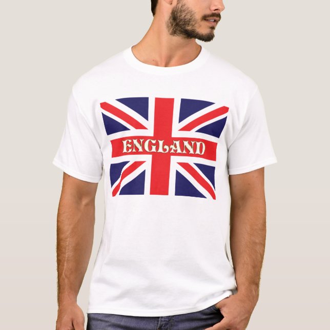 Eine Flagge der Union mit England, auf der es steh T-Shirt (Vorderseite)