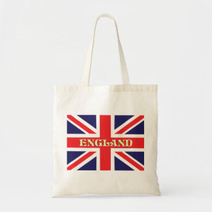 Eine Flagge der Union mit England, auf der es steh Tragetasche