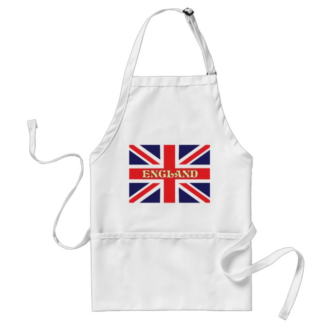 Eine Flagge der Union mit England darüber Schürze (Vorne)