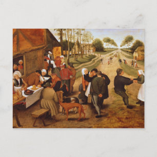 Eine flämische Kermesse Postkarte