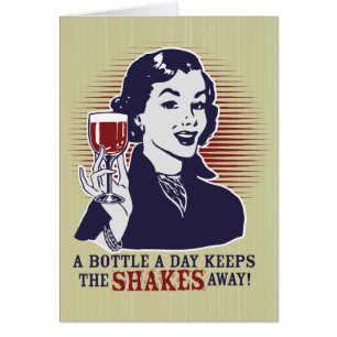 Eine Flasche eine TagPersonalizable Karte